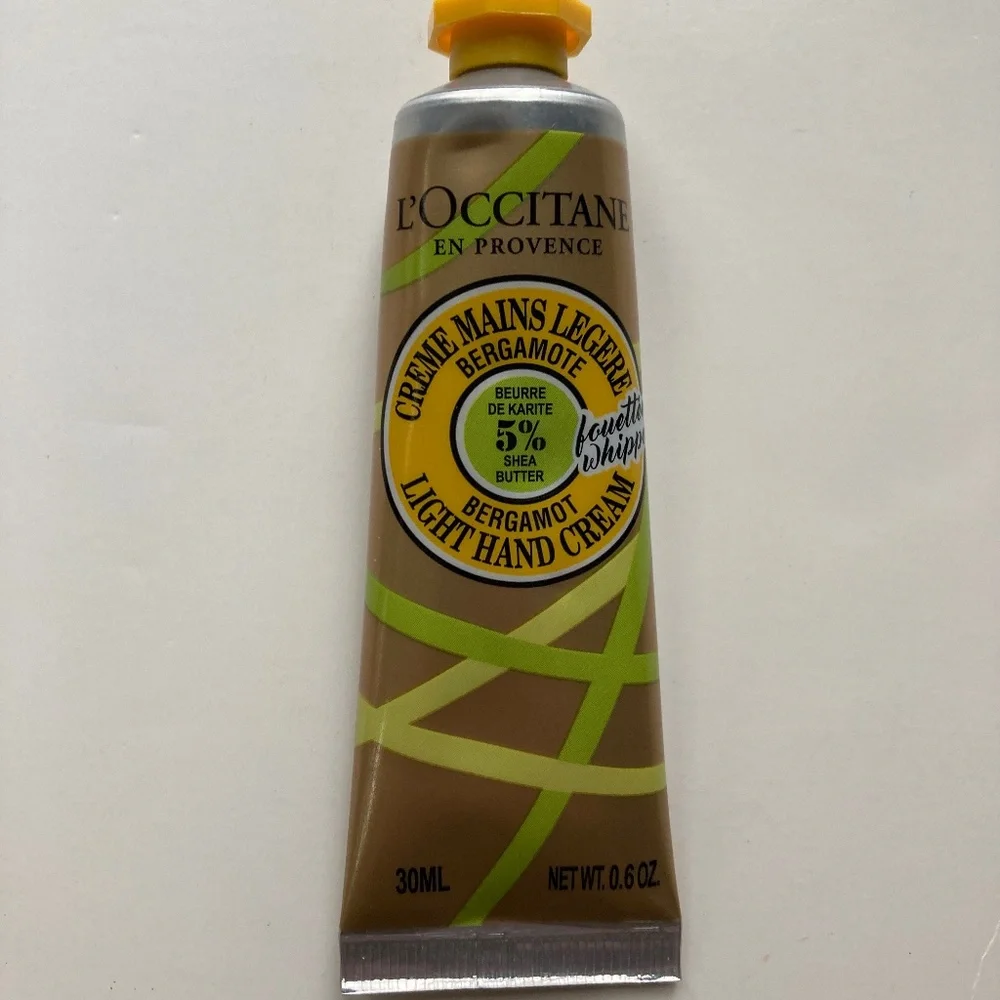 L'Occitane 2 Happy Cherry Hand Cream(1 oz.)/1 Bergamot Light Hand Cream(0.6 oz)